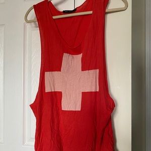 Wildfox cutout sleeve tee